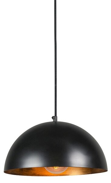 Industrialna lampa wisząca czarno-złota 35 cm - Magna Eco Oswietlenie wewnetrzne