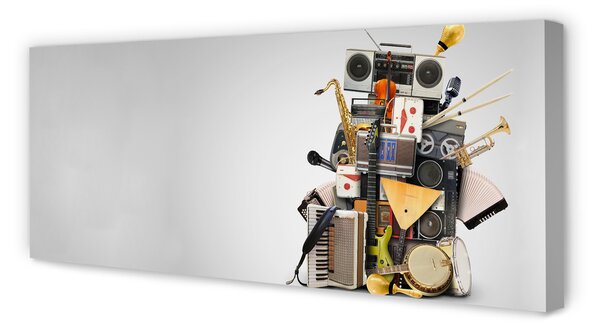 Duży obraz na płótnie Retro Studio Muzyczne