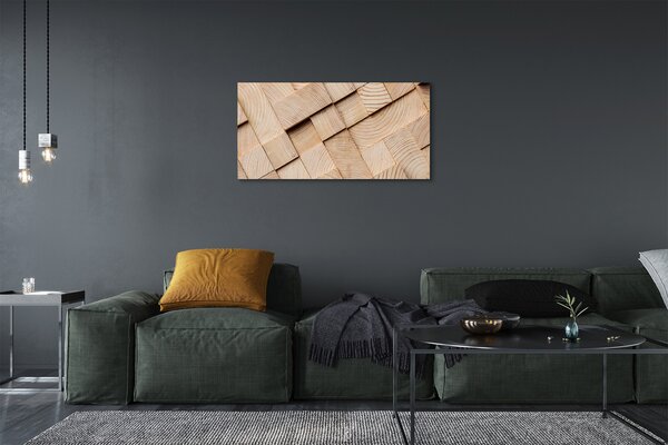 Obraz canvas na ścianę Bale Drewna W Przekroju