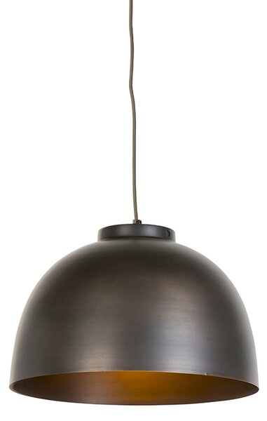 Przemysłowa lampa wisząca brązowa 40 cm - Hoodi Oswietlenie wewnetrzne