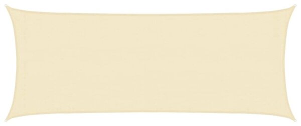Żagiel przeciwsłoneczny, 160 g/m², kremowy, 2x4,5 m, hdpe