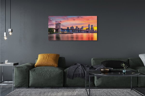 Obraz canvas na ścianę Poranny Widok na Most