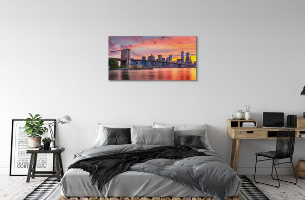 Obraz canvas na ścianę Poranny Widok na Most