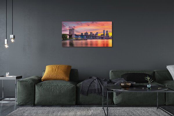 Obraz canvas na ścianę Poranny Widok na Most
