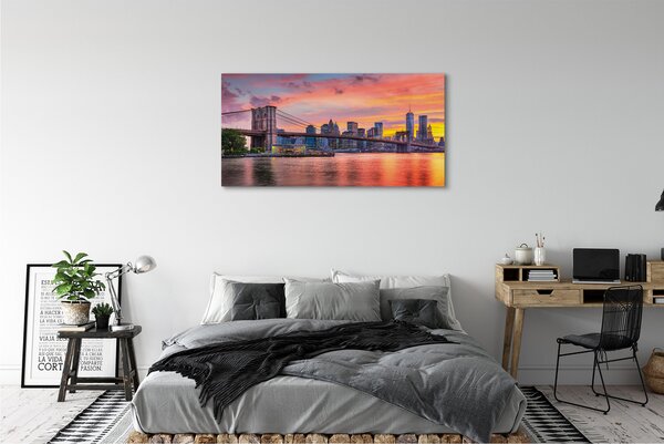Obraz canvas na ścianę Poranny Widok na Most