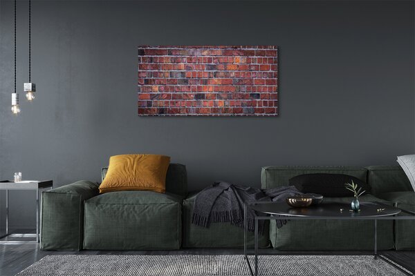 Obraz canvas na ścianę Industrialny Mur Z Cegły