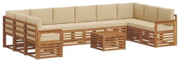 Zestaw mebli ogrodowych z litego drewna akacjowego - nowoczesny i trwały design na taras i do ogrodu