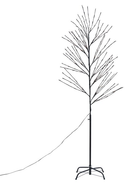 Choinka czarna 200 cm z LED IP44 - Vixen