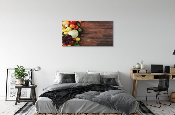 Obraz canvas na ścianę Kolorowy Zestaw Warzywny