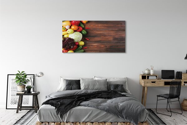 Obraz canvas na ścianę Kolorowy Zestaw Warzywny