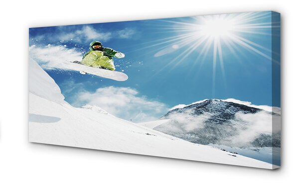 Obraz na płótnie Wolność Na Snowboardzie
