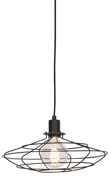 Lampa wisząca vintage czarna 37 cm - Laurent Oswietlenie wewnetrzne