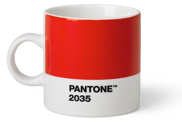 Czerwona porcelanowa filiżanka na espresso 120 ml Red 2035 – Pantone