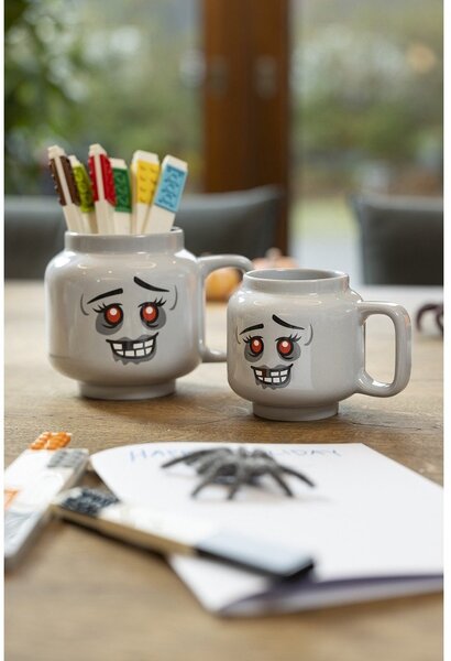 Szary ceramiczny kubek dla dzieci do latte 255 ml Zombie – LEGO®