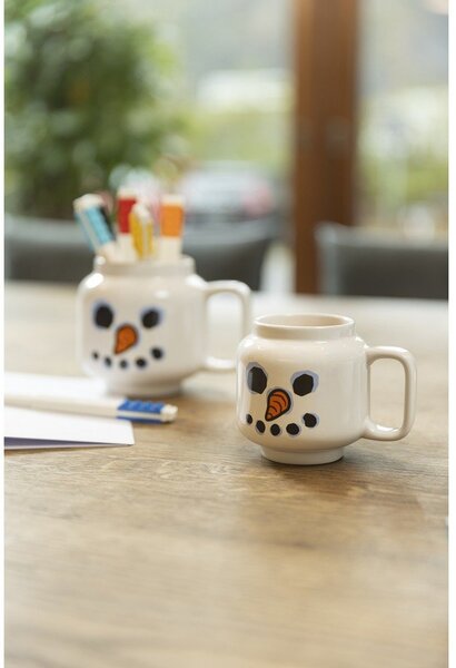 Biały ceramiczny kubek dla dzieci do latte 255 ml Snowman – LEGO®
