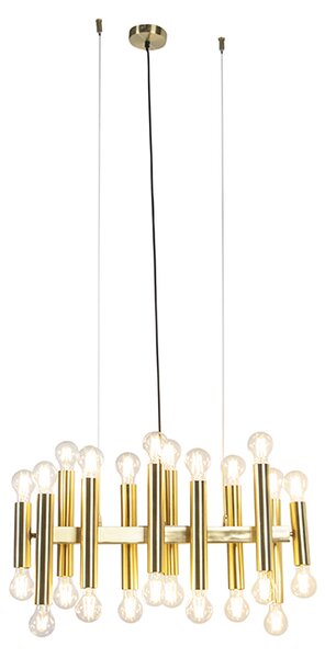 Lampa wisząca Art Deco złota 24-światła - Tubi Oswietlenie wewnetrzne