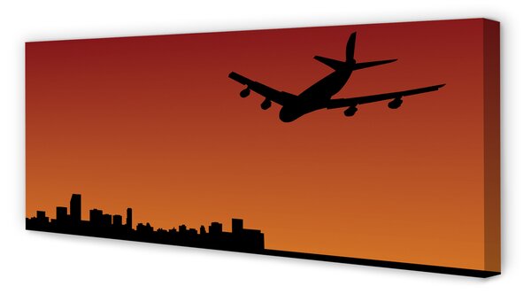 Obraz drukowany na płótnie Samolot w Chmurach