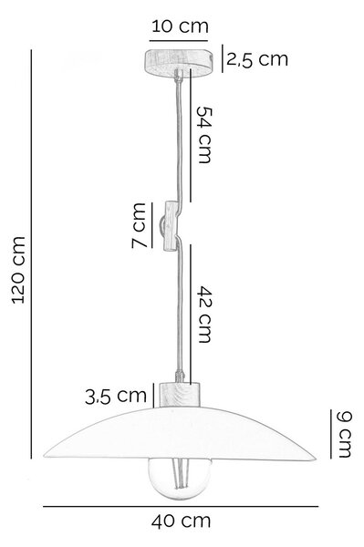 Lampa wisząca szklana OHANA ONLI, możliwość ściemniania, biały / opal, salon / jadalnia, szkło, skandynawski