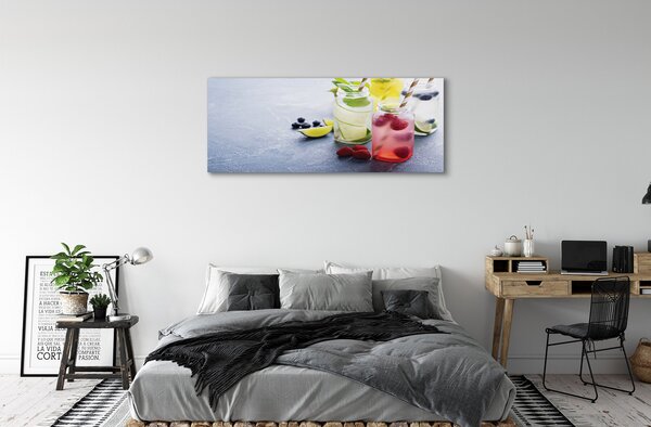 Obraz canvas na ścianę Orzeźwiający Miks Cytrusowo-Malinowy