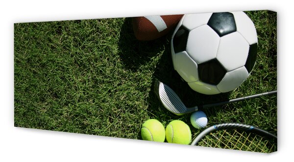 Obraz drukowany na płótnie Sportowy Zestaw Do Tenisa