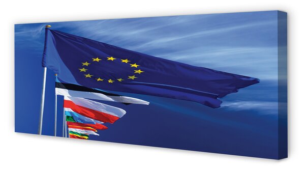 Duży obraz na płótnie Zestaw Flag