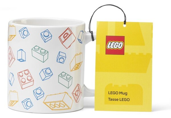 Biały ceramiczny kubek dla dzieci 300 ml Bricks – LEGO®