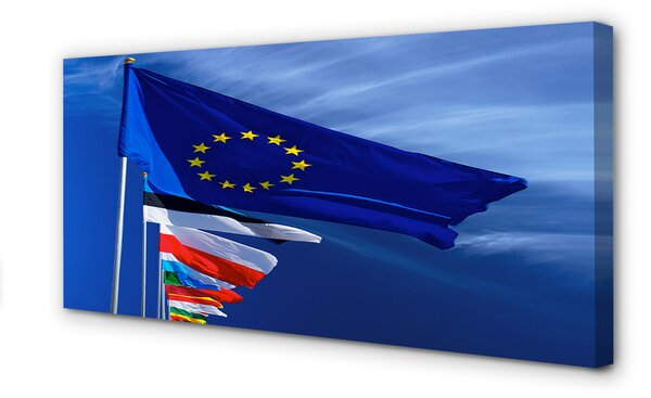 Duży obraz na płótnie Zestaw Flag