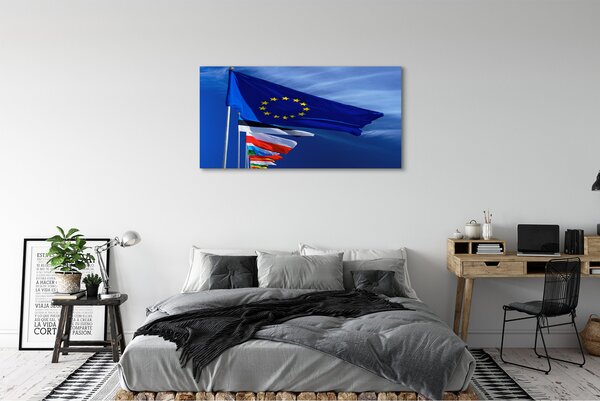 Duży obraz na płótnie Zestaw Flag