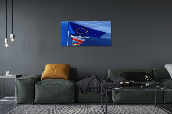 Duży obraz na płótnie Zestaw Flag