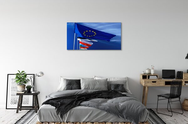 Duży obraz na płótnie Zestaw Flag
