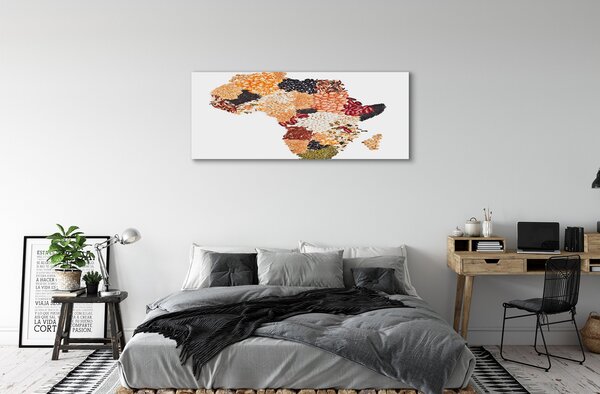 Duży obraz na płótnie Mapa z Przyprawami