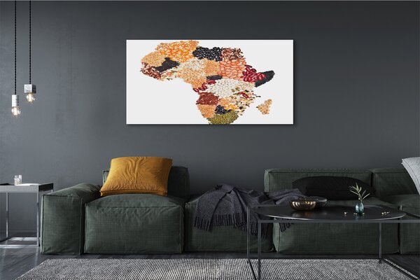 Duży obraz na płótnie Mapa z Przyprawami
