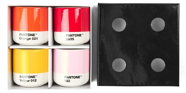 Porcelanowe filiżanki zestaw 4 szt. na espresso 100 ml Macchiato – Pantone