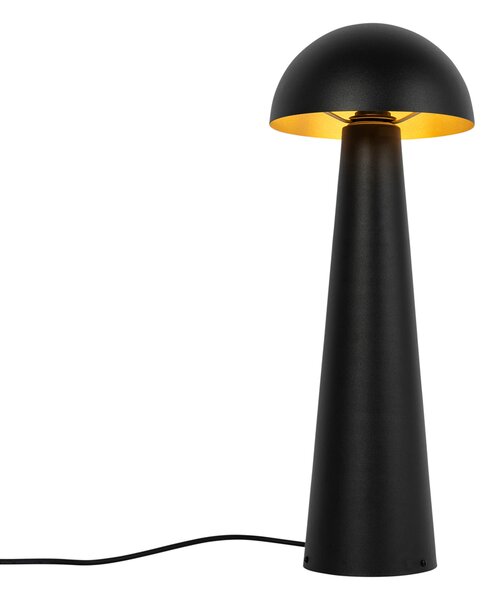 Zewnetrzna Zewnętrzna lampa podłogowa czarna 65 cm - Grzyb Oswietlenie zewnetrzne