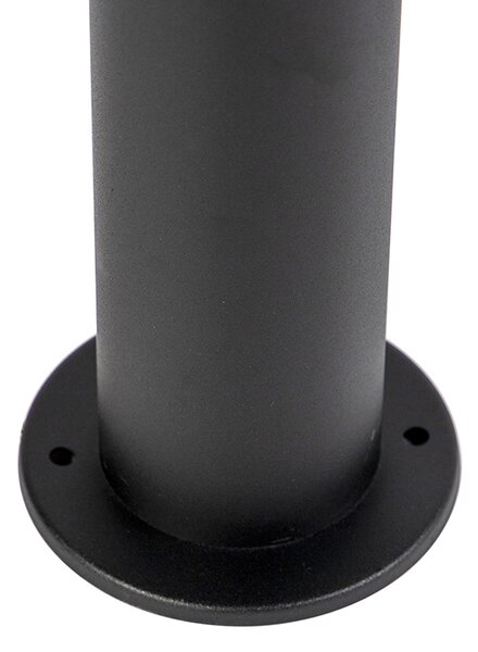 Nowoczesna lampa zewnętrzna czarna 100 cm IP44 z LED - Roxy