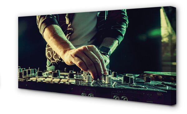 Obraz drukowany na płótnie Stanowisko Profesjonalnego DJ-a