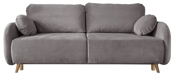 Sofa SOFT SZARY BRĄZ 3-osobowa z funkcja spania