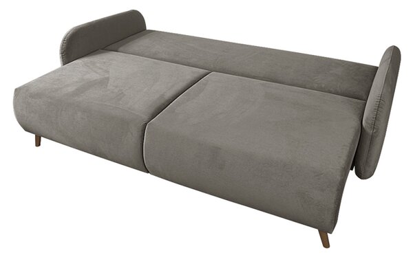 Sofa SOFT SZARY BRĄZ 3-osobowa z funkcja spania