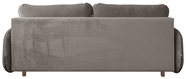 Sofa SOFT SZARY BRĄZ 3-osobowa z funkcja spania