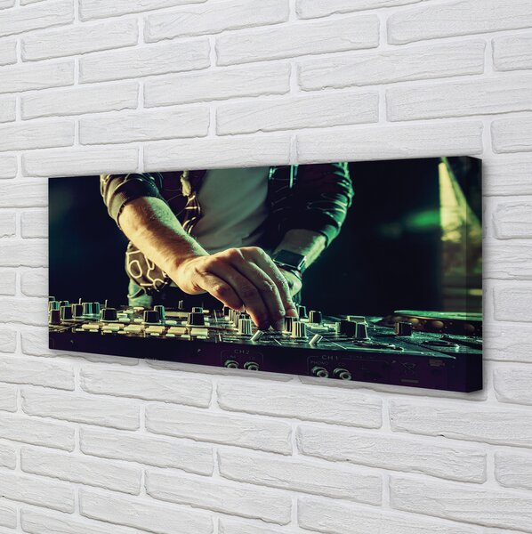 Obraz drukowany na płótnie Stanowisko Profesjonalnego DJ-a