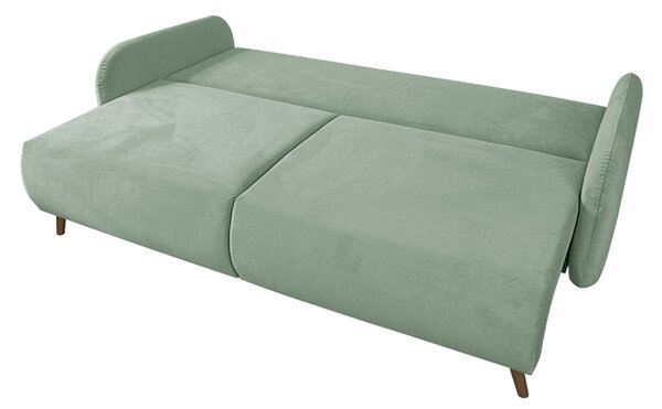 Sofa SOFT MIĘTOWA 3-osobowa z funkcja spania