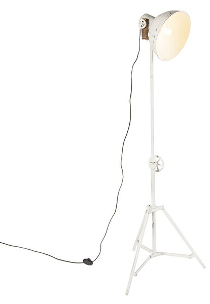 Przemysłowa lampa podłogowa trójnóg biała - Mangoes Oswietlenie wewnetrzne