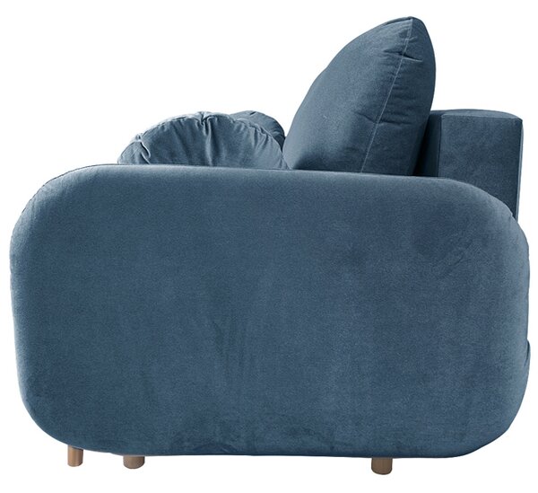 Sofa SOFT NIEBIESKA 3-osobowa z funkcja spania