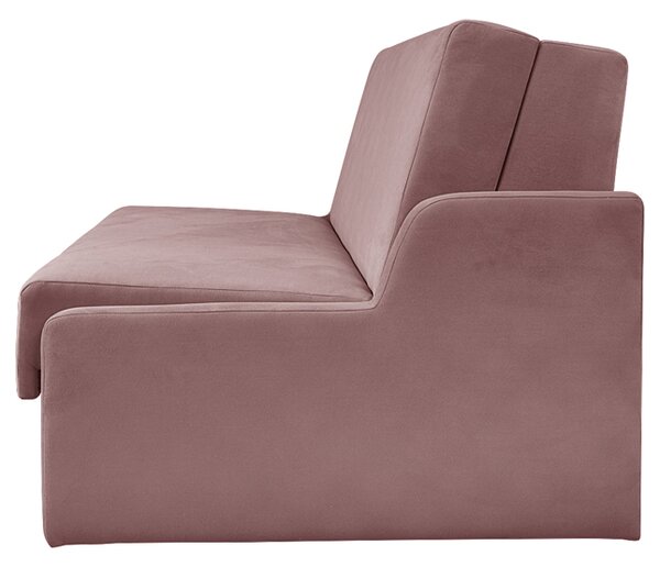 Sofa 2-osobowa MATI STANDARD Różowa z funkcją spania