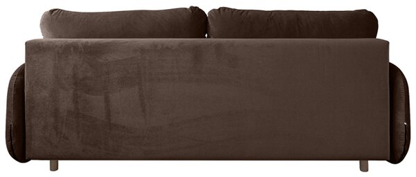 Sofa SOFT BRĄZOWA 3os z funkcją spania