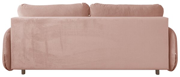 Sofa SOFT RÓŻOWA 3-osobowa z funkcja spania