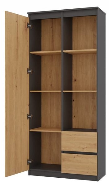 Półotwarty regał z półkami i szufladami artisan | Umeblowana.com