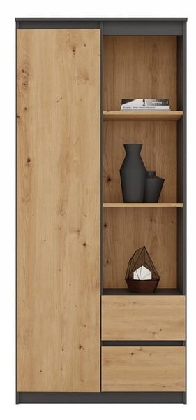 Półotwarty regał z półkami i szufladami artisan | Umeblowana.com