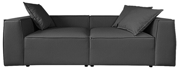 Sofa CLOUD XL MODUŁOWA EKOSKÓRA SZARA KANAPA KLUBOWA