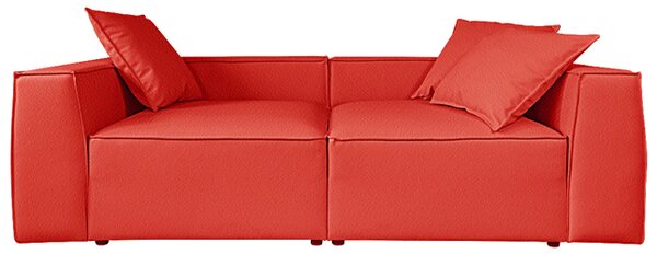 Sofa CLOUD XL MODUŁOWA EKOSKÓRA CZERWONA KANAPA KLUBOWA